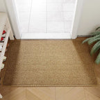 Faux Jute Doormat Non-Slip Rubber Backed Woven Entrance Mat Durable Indoor and Outdoor Door Mat for Front Door | Hallway and Balcony