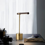 Modern Wood Table Lamp With Warm LED Glow for Home Office — Ashbury Home & Living