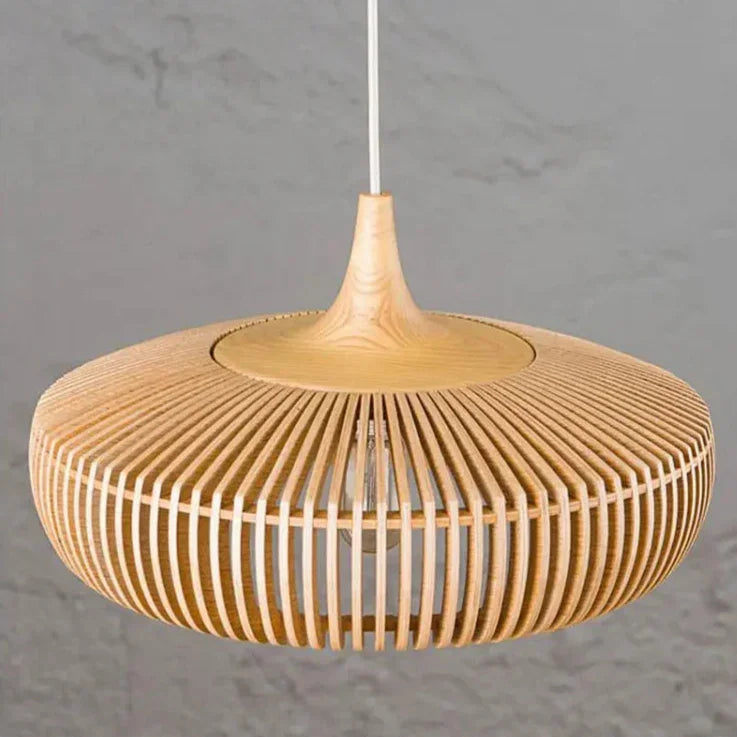 Scandinavian Wood Pendant Light for Living and Dining Rooms — Ashbury Home & Living