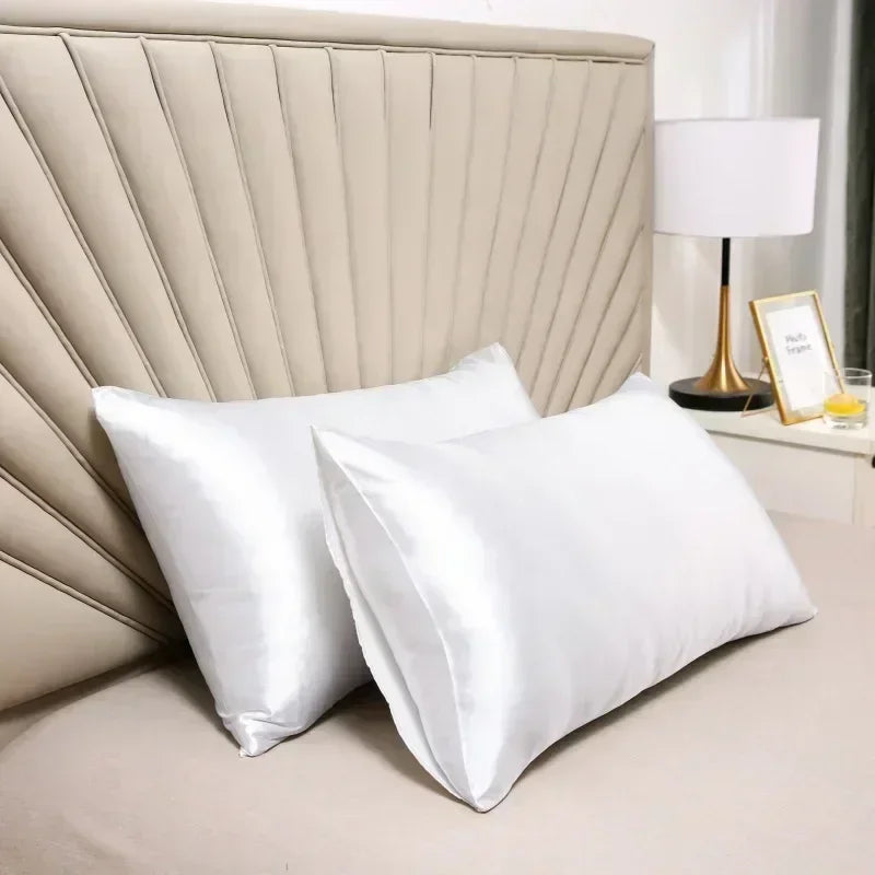 Mulberry Silk Pillowcase Smooth Soft Natural Silk Pillow Cover with Envelope Closure Breathable Bedding for Bedroom | Guest Room