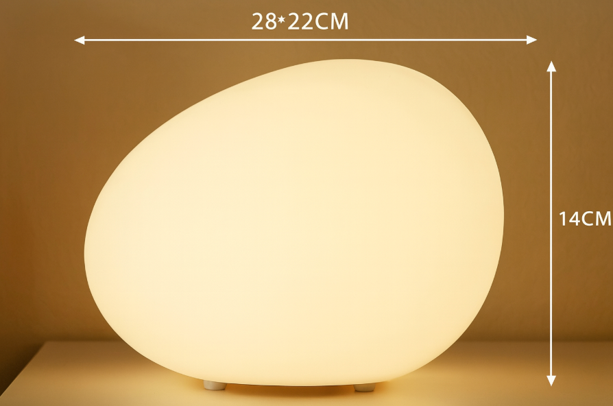 Modern Glass Solar Table Lamp for Living Room — Ashbury Home & Living