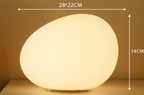 Modern Glass Solar Table Lamp for Living Room — Ashbury Home & Living