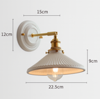 Vintage Ceramic Wall Light With Warm LED Glow — Ashbury Home & Living