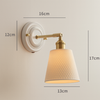 Vintage Ceramic Wall Light With Warm LED Glow — Ashbury Home & Living