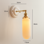 Vintage Ceramic Wall Light With Warm LED Glow — Ashbury Home & Living