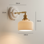 Vintage Ceramic Wall Light With Warm LED Glow — Ashbury Home & Living