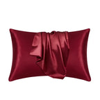 Mulberry Silk Pillowcase Smooth Soft Natural Silk Pillow Cover with Envelope Closure Breathable Bedding for Bedroom | Guest Room