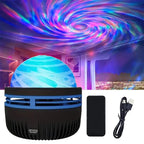 Aurora Projector Night Light Northern Lights Mood Lamp with Music Sync and Remote Control USB Rechargeable for Bedroom | Gaming Room and Parties