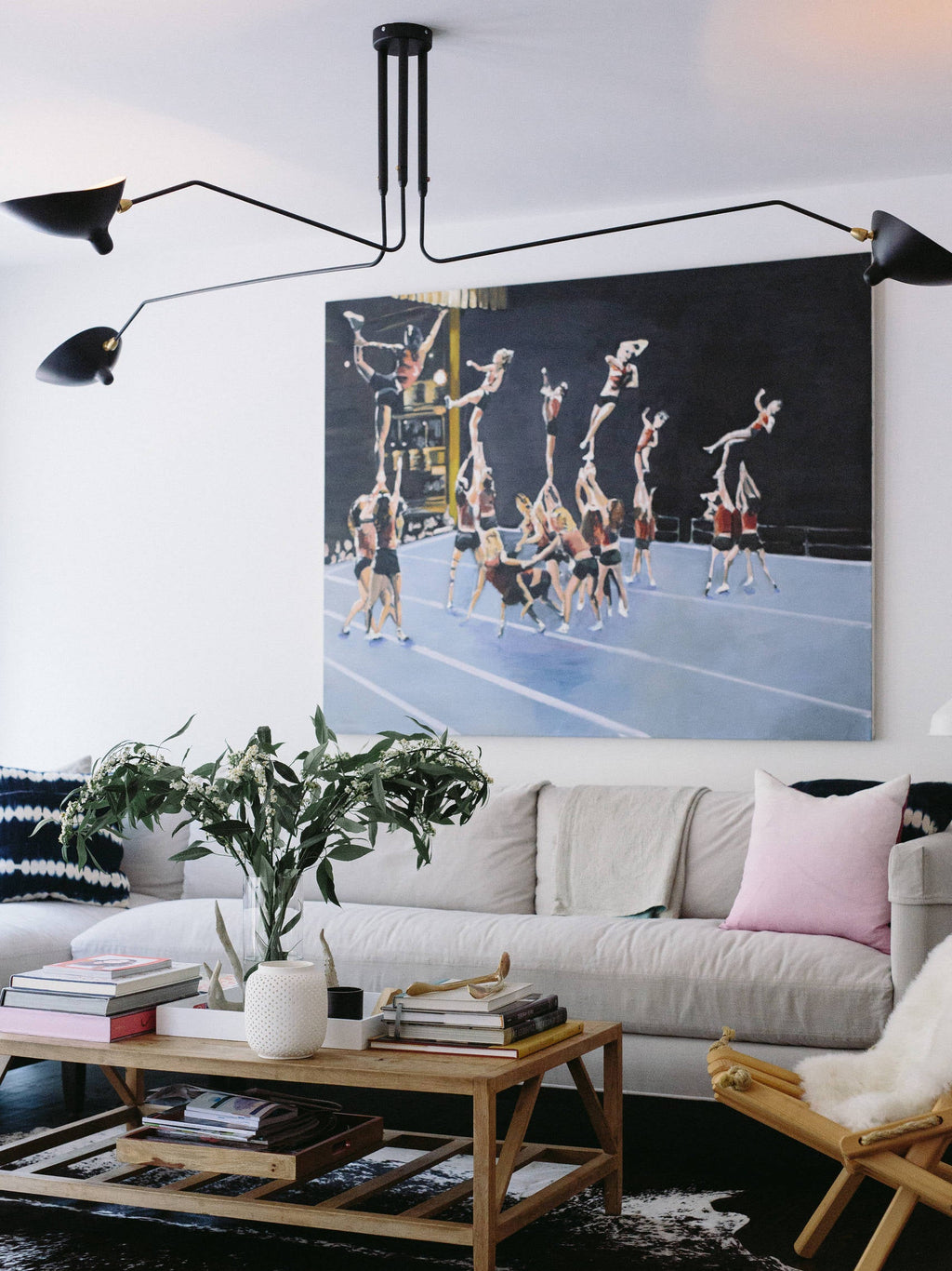 3-Arm Ceiling Light With Pivot Shades