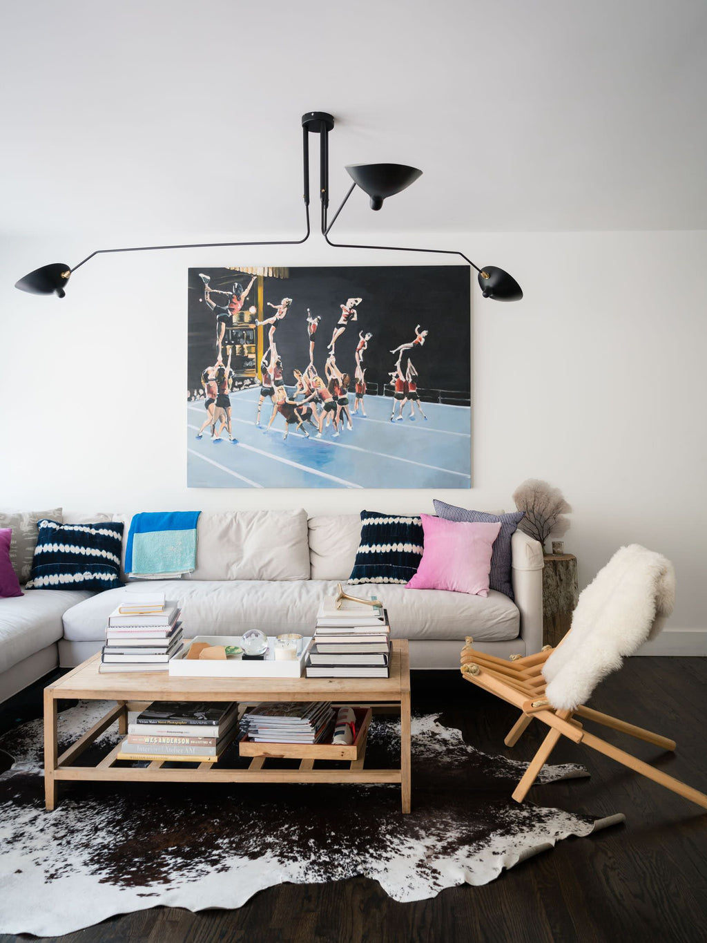 3-Arm Ceiling Light With Pivot Shades