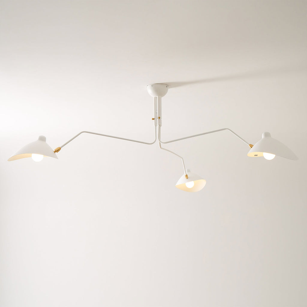 3-Arm Ceiling Light With Pivot Shades