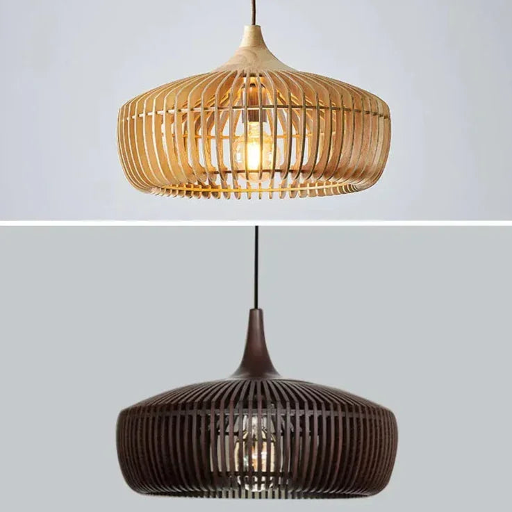 Scandinavian Wood Pendant Light for Living and Dining Rooms — Ashbury Home & Living