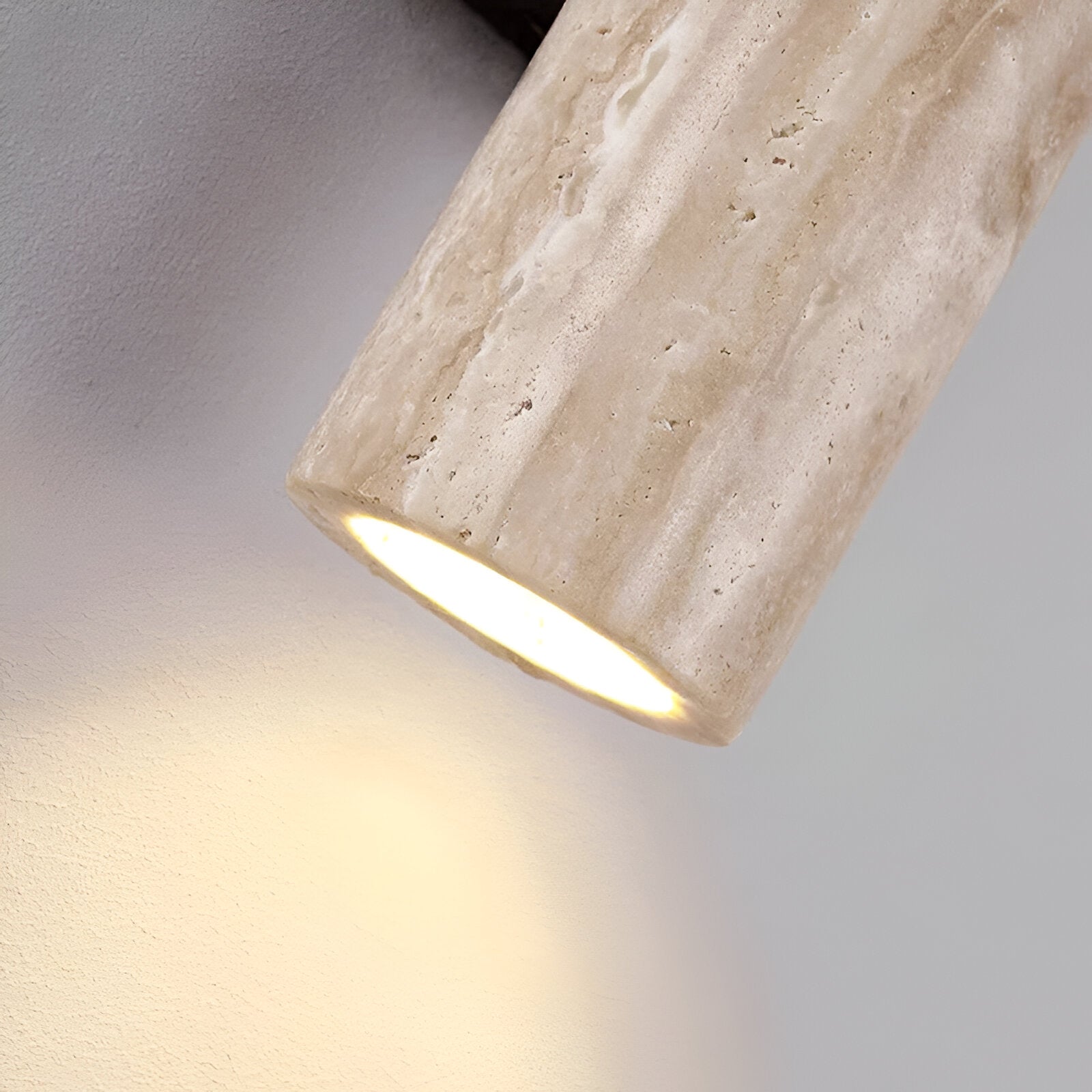 Japandi Travertine Wall Light LED Light With Up And Down Glow