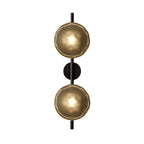 Nordic Ripple Glass Wall Light LED Light With Double Round Shade