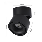 Adjustable Surface Spot Ceiling Light With Integrated LED Light