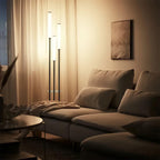 Modern 3-Light LED Floor Lamp With Tall Tube Shades