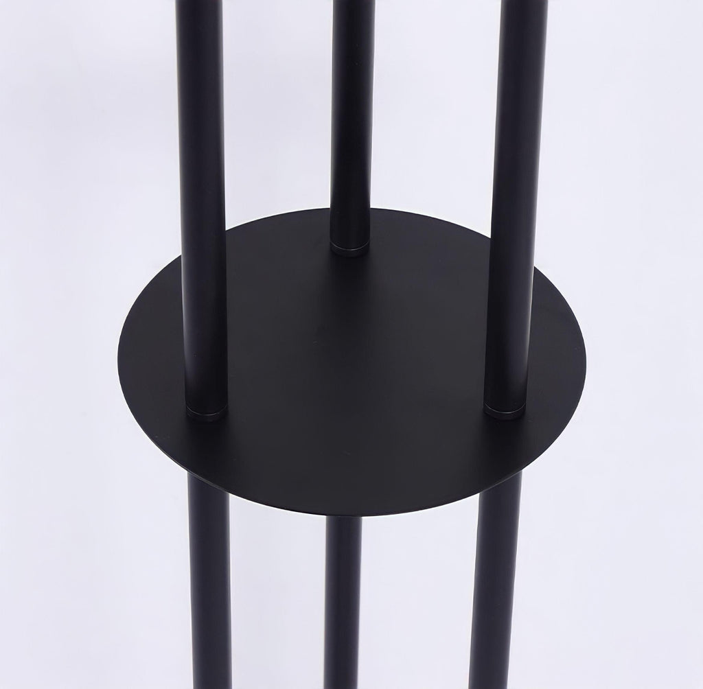 Modern 3-Light LED Floor Lamp With Tall Tube Shades