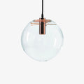 Clear Glass Globe Pendant Lights With LED Light