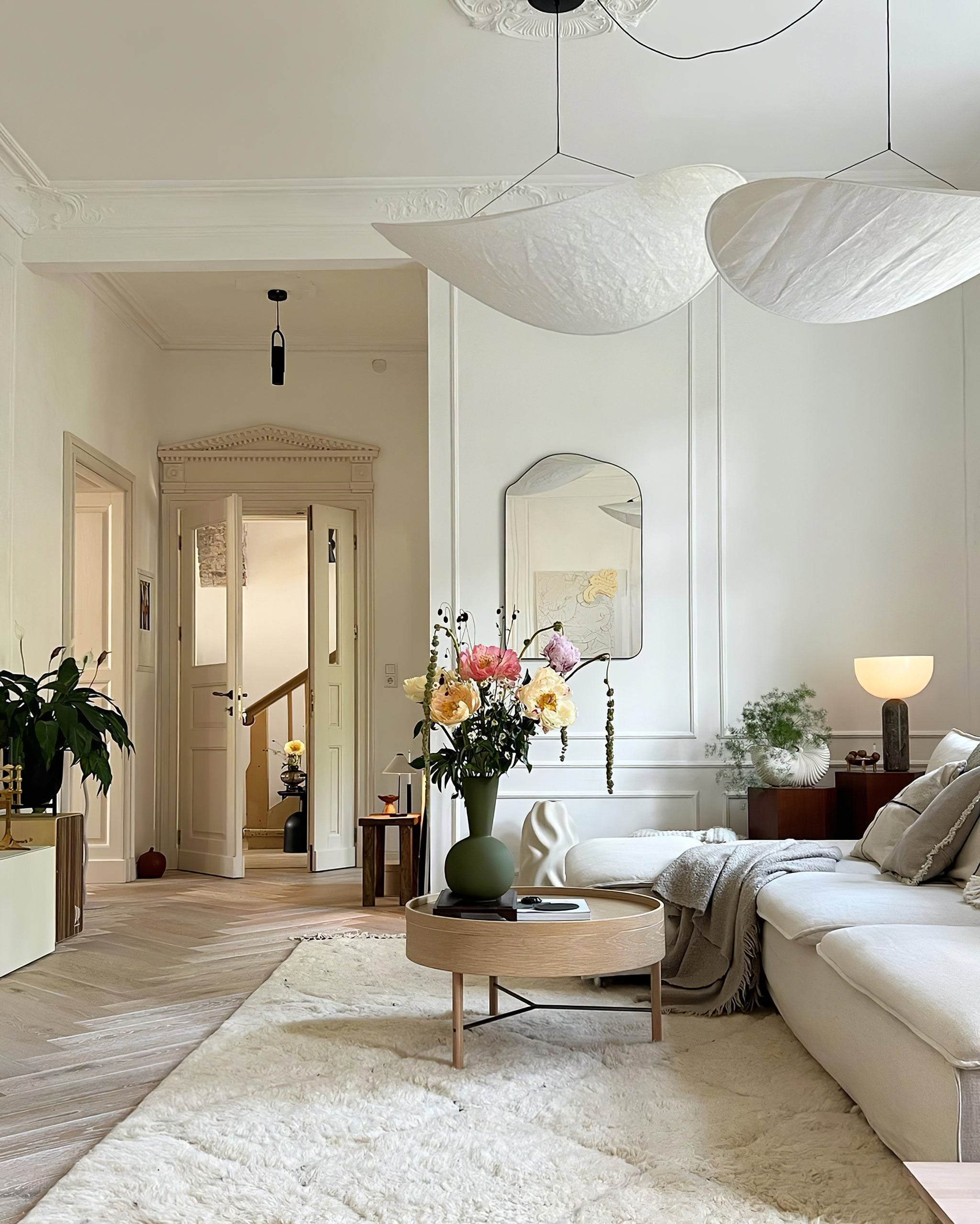 Minimalist Soft Shade Pendant Lights With Diffused Glow