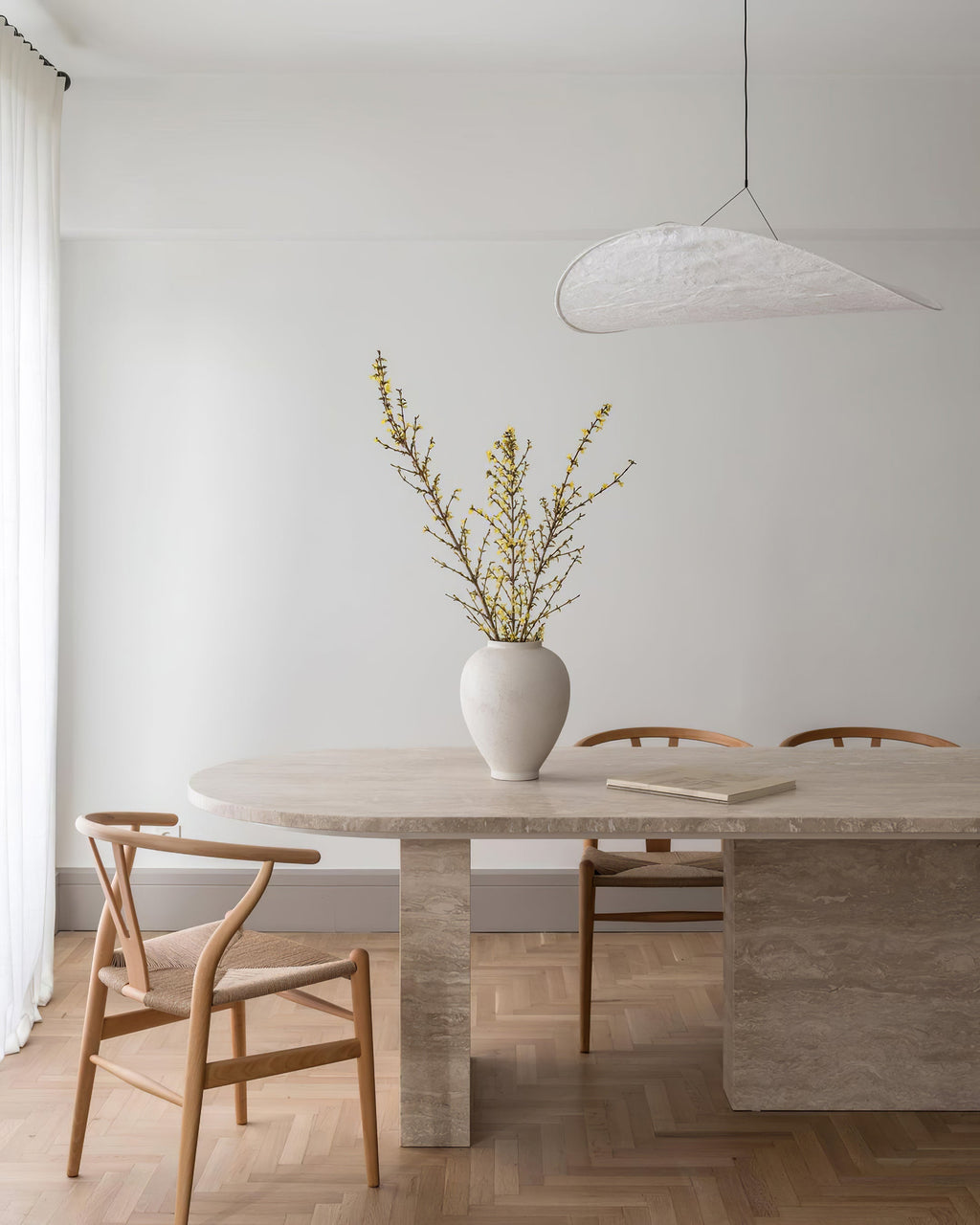 Minimalist Soft Shade Pendant Lights With Diffused Glow
