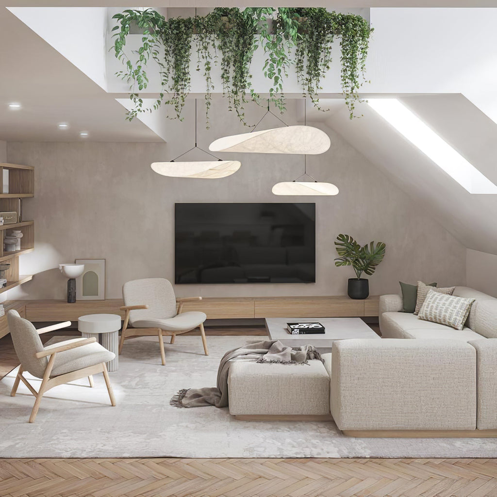 Minimalist Soft Shade Pendant Lights With Diffused Glow