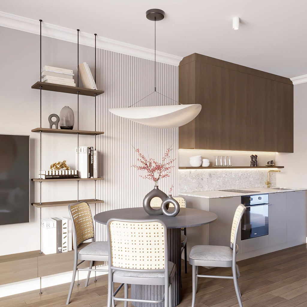 Minimalist Soft Shade Pendant Lights With Diffused Glow