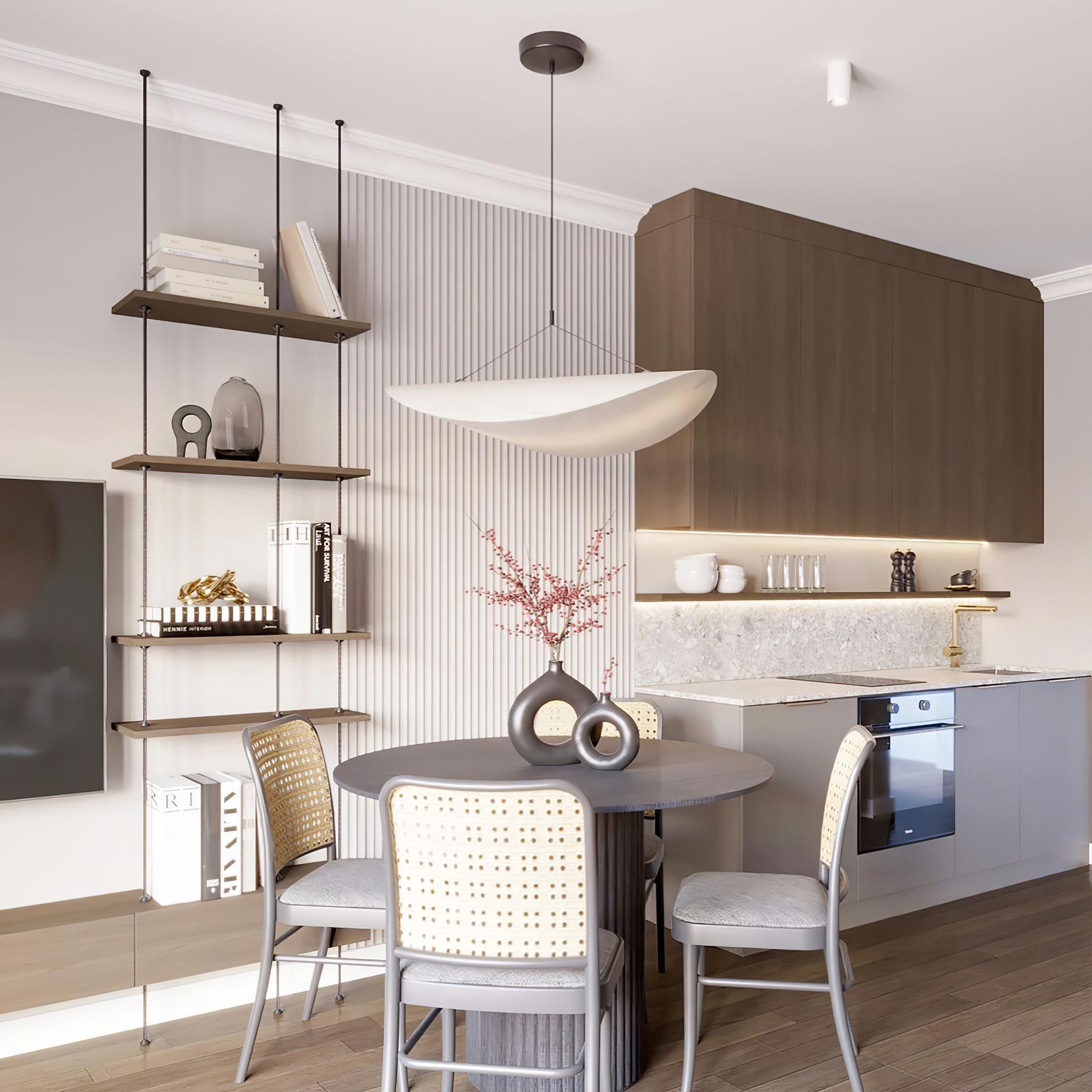 Minimalist Soft Shade Pendant Lights With Diffused Glow