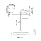 Adjustable Counterweight Swing Arm Pendant Lights