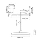 Adjustable Counterweight Swing Arm Pendant Lights