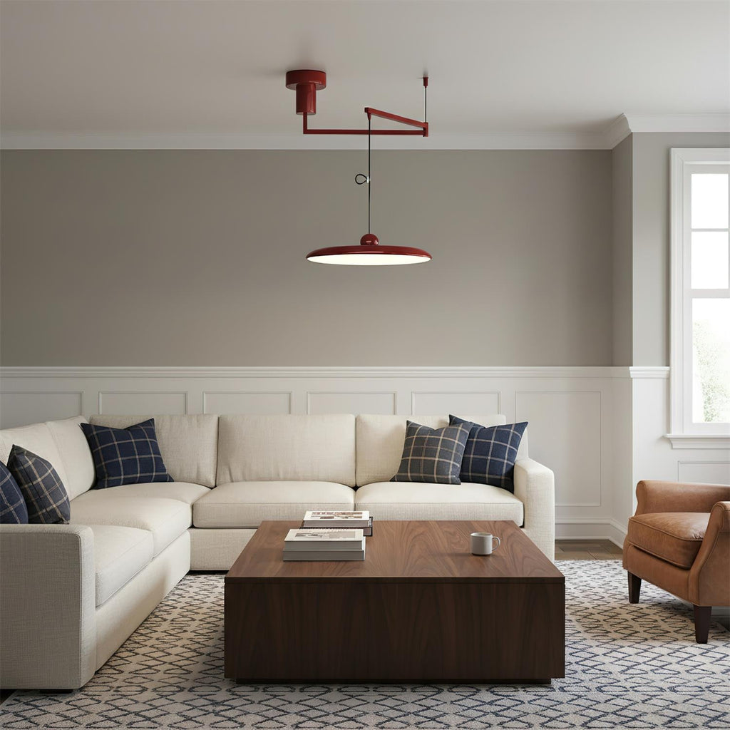 Adjustable Counterweight Swing Arm Pendant Lights