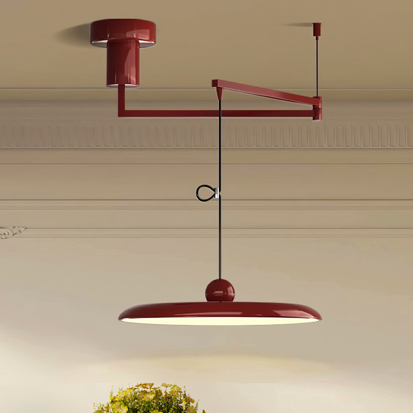Adjustable Counterweight Swing Arm Pendant Lights