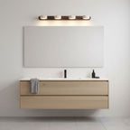 Travertine Duo 2-Light Wall Light With Wood Backplate
