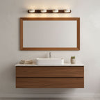 Travertine Duo 2-Light Wall Light With Wood Backplate