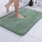 Microfibre Bath Mat Soft Non-Slip Quick Drying Absorbent Bathroom Rug Machine Washable Plush Shower Mat for Bathroom | Shower and Toilet