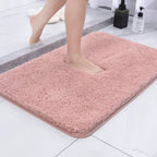 Microfibre Bath Mat Soft Non-Slip Quick Drying Absorbent Bathroom Rug Machine Washable Plush Shower Mat for Bathroom | Shower and Toilet