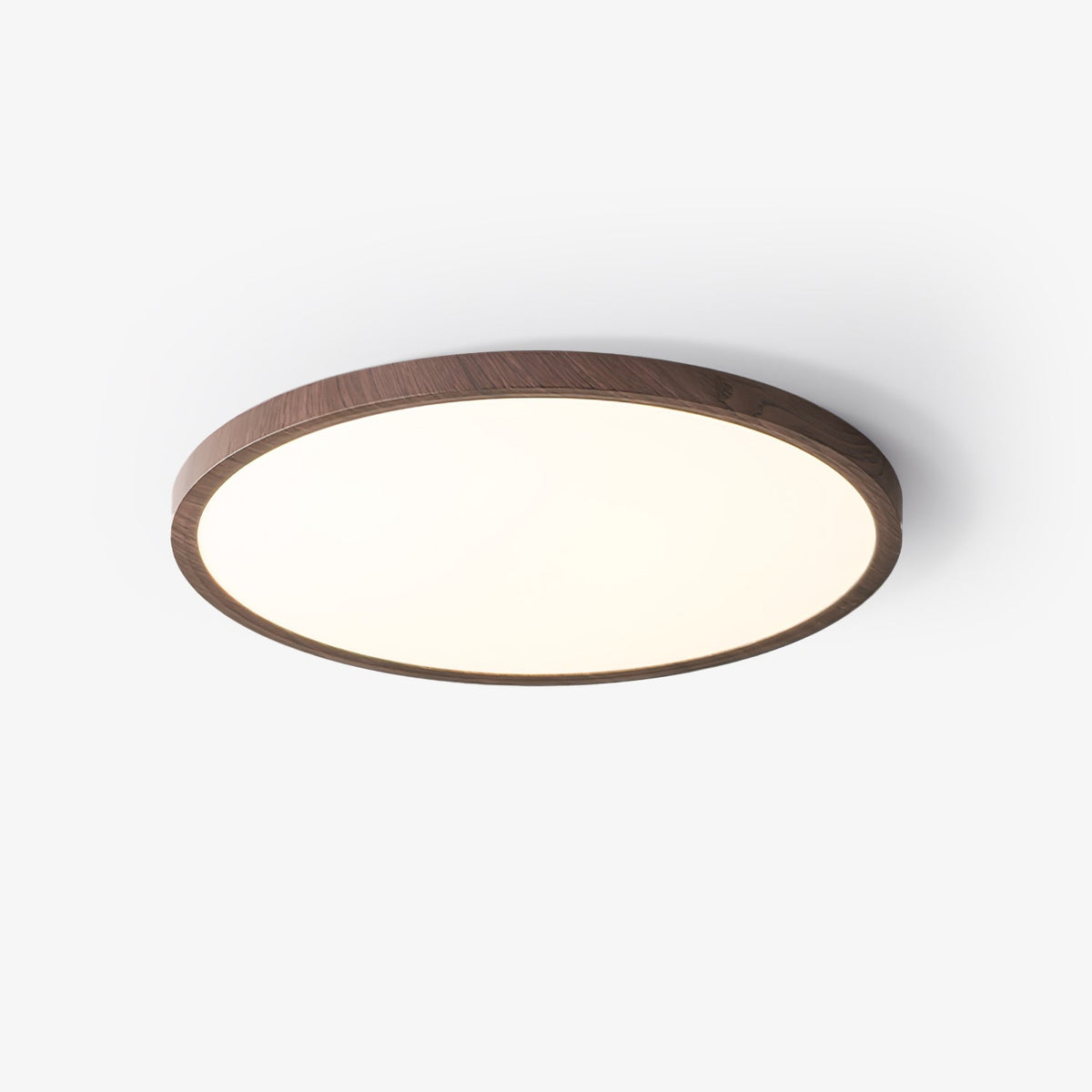 Modern Wood Flush Mount Ceiling Light With Dimmable Glow — Ashbury Home & Living