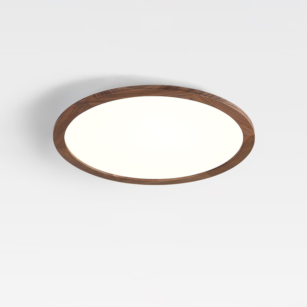 Modern Wood Flush Mount Ceiling Light With Dimmable Glow — Ashbury Home & Living