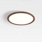 Modern Wood Flush Mount Ceiling Light With Dimmable Glow — Ashbury Home & Living