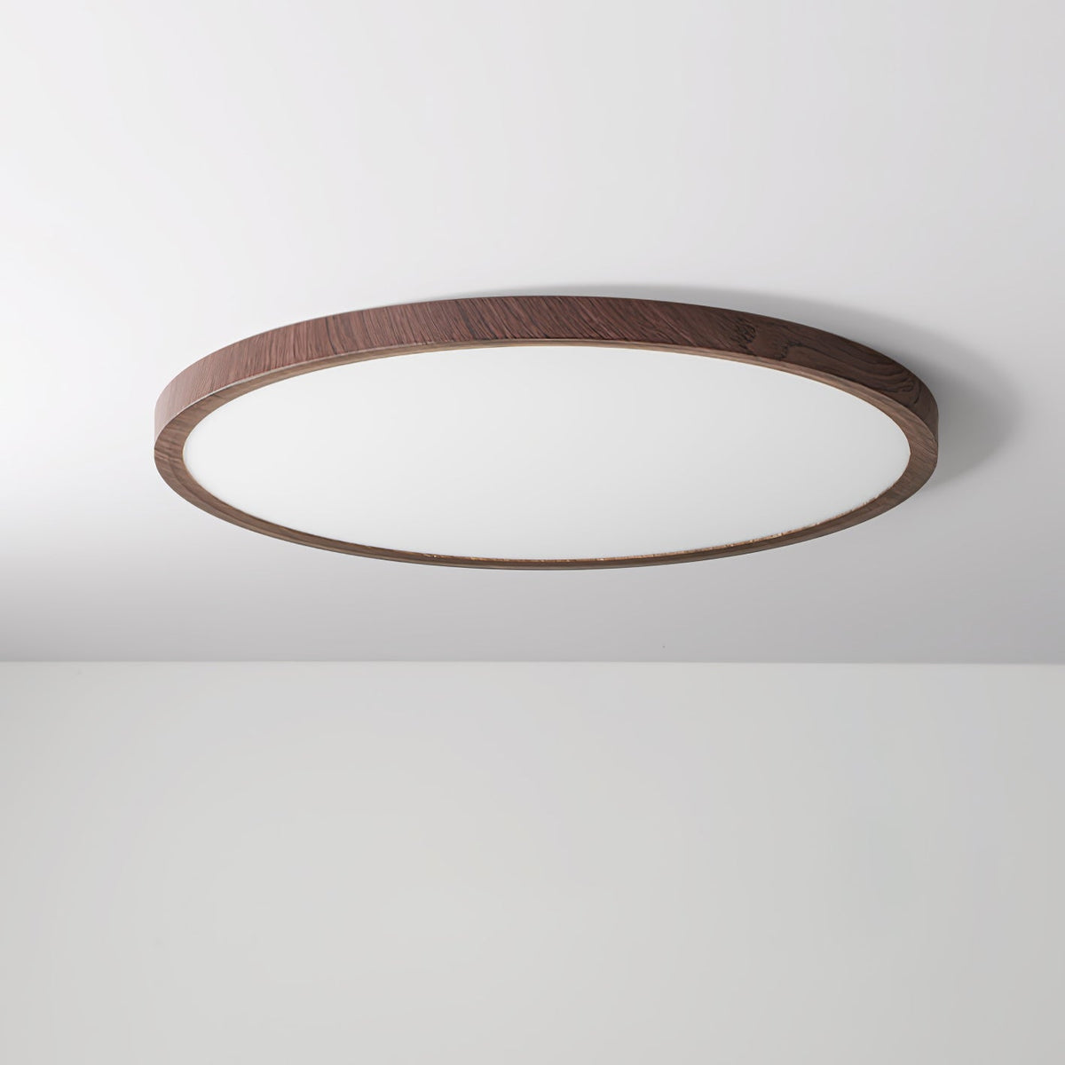 Modern Wood Flush Mount Ceiling Light With Dimmable Glow — Ashbury Home & Living