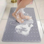Non-Slip Bathtub Mat with Suction Cups Quick Drying Rubber Bath Mat Anti-Slip Shower Mat for Bathtub Safety for Elderly and Children