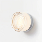 Nordic Dimple Acrylic Wall Light With Soft Glow Round Shade
