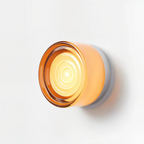 Nordic Dimple Acrylic Wall Light With Soft Glow Round Shade