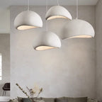 Japandi Cloud Pendant Light With Textured Polystyrene Shade