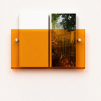 Acrylic Wall Shelf Floating Magazine Rack Wall Mounted Book Display Organiser with Screw or Adhesive Fixing for Living Room | Bedroom and Office