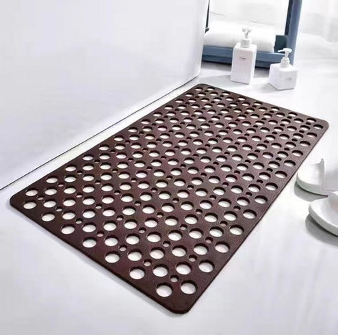 Non-Slip Shower Mat with Drainage Holes Soft Textured Anti-Slip Bath Mat Quick Draining Hygienic Mat for Shower | Bathtub and Wet Room