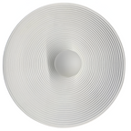 Retro Ceramic Disc Wall Light With Center Globe