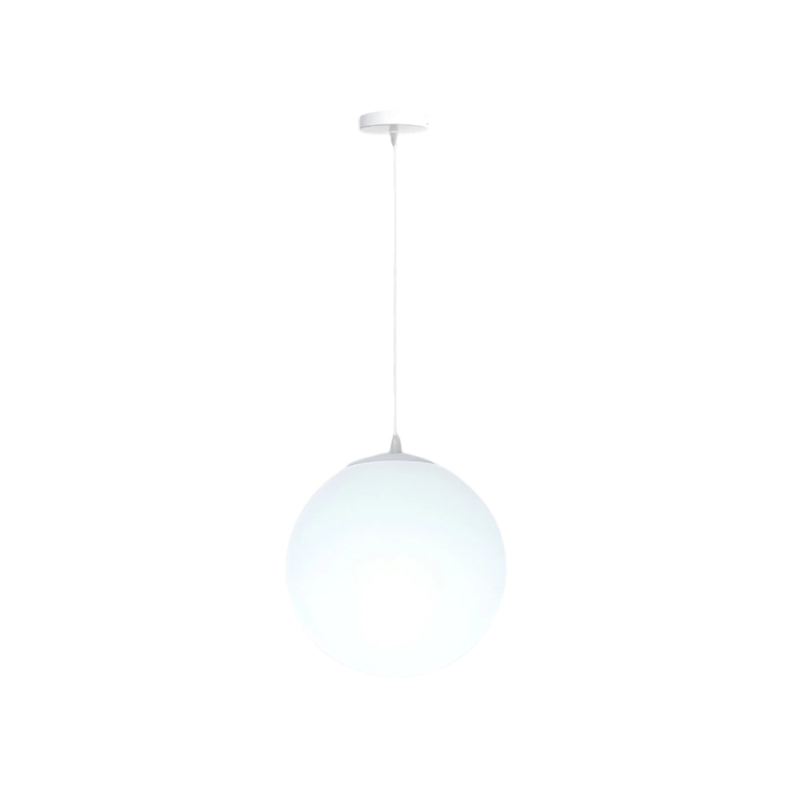 Globe Glass Pendant Light With Adjustable Cord