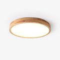 Scandinavian Wood Flush Mount Ceiling Light With Remote Dimming — Ashbury Home & Living