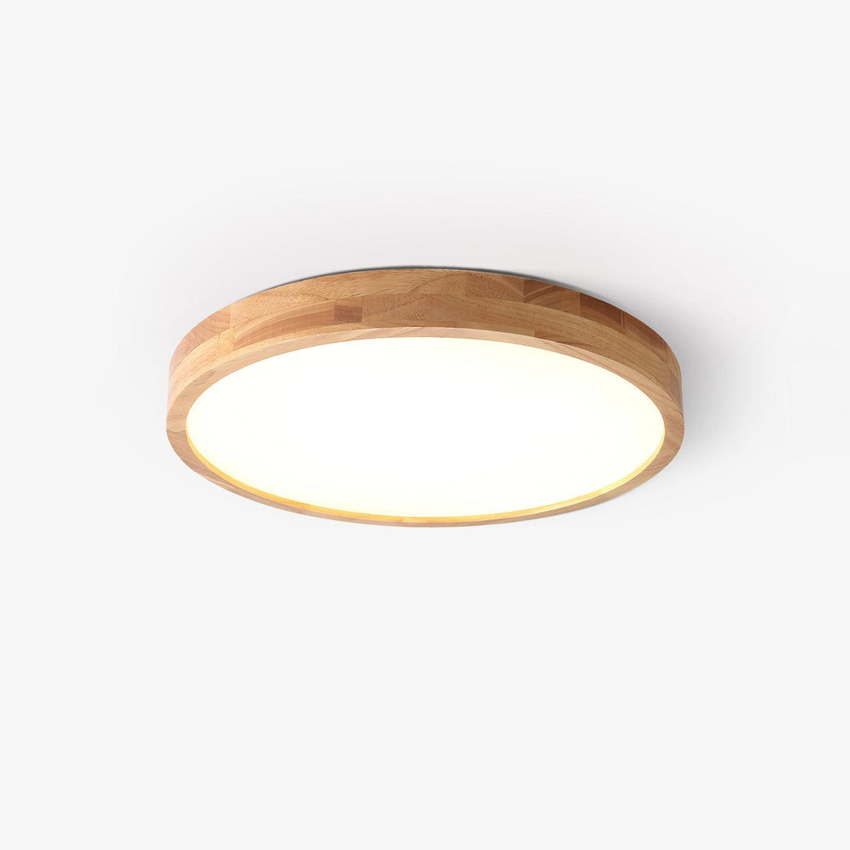 Scandinavian Wood Flush Mount Ceiling Light With Remote Dimming — Ashbury Home & Living