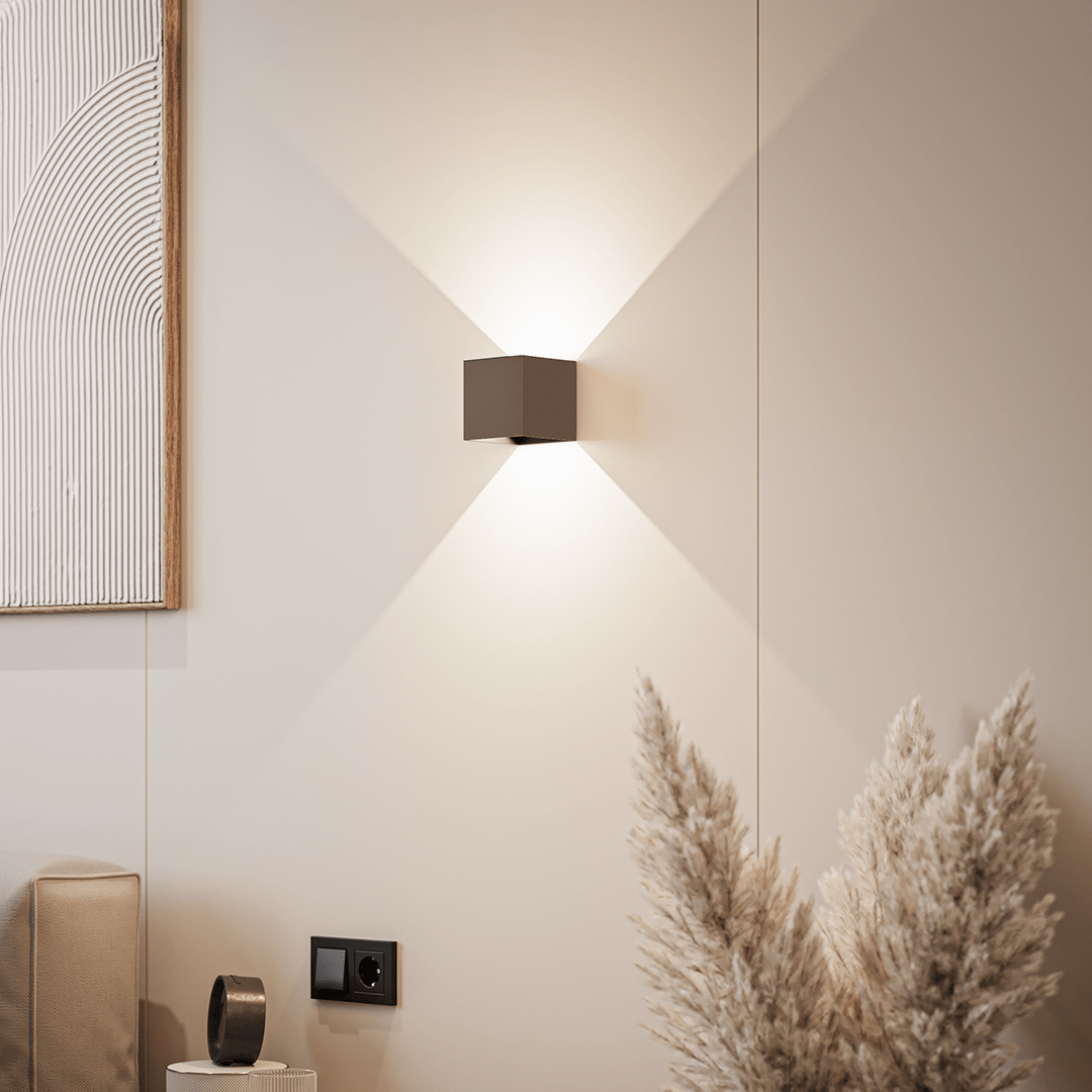 Up Down Cube Wall Light For Indoor Use